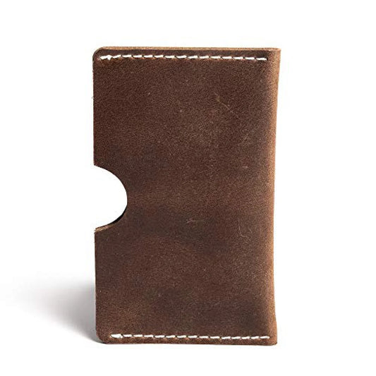Slim Leather Card Holder | Full-Grain Buffalo
