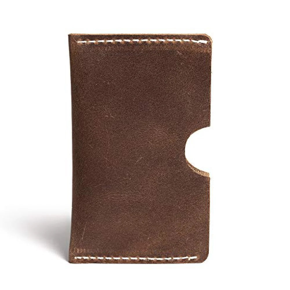Slim Leather Card Holder | Full-Grain Buffalo
