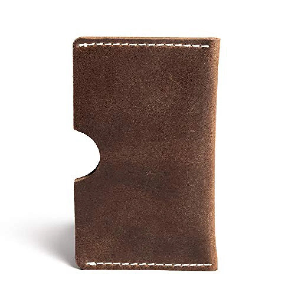 Slim Leather Card Holder | Full-Grain Buffalo