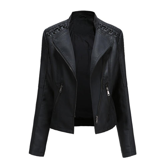 Women's nappa leather jacket – front view