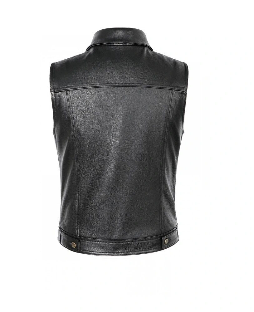 Deadshot Leather Denim Vest
