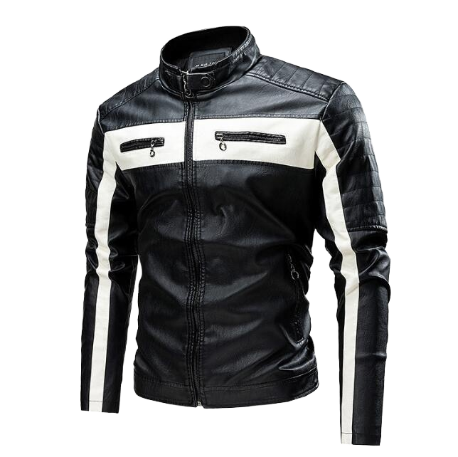 Men's Genuine Leather Biker Jacket