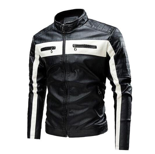 Men's Genuine Leather Biker Jacket