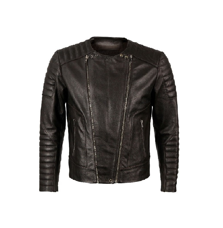 Black leather jacket