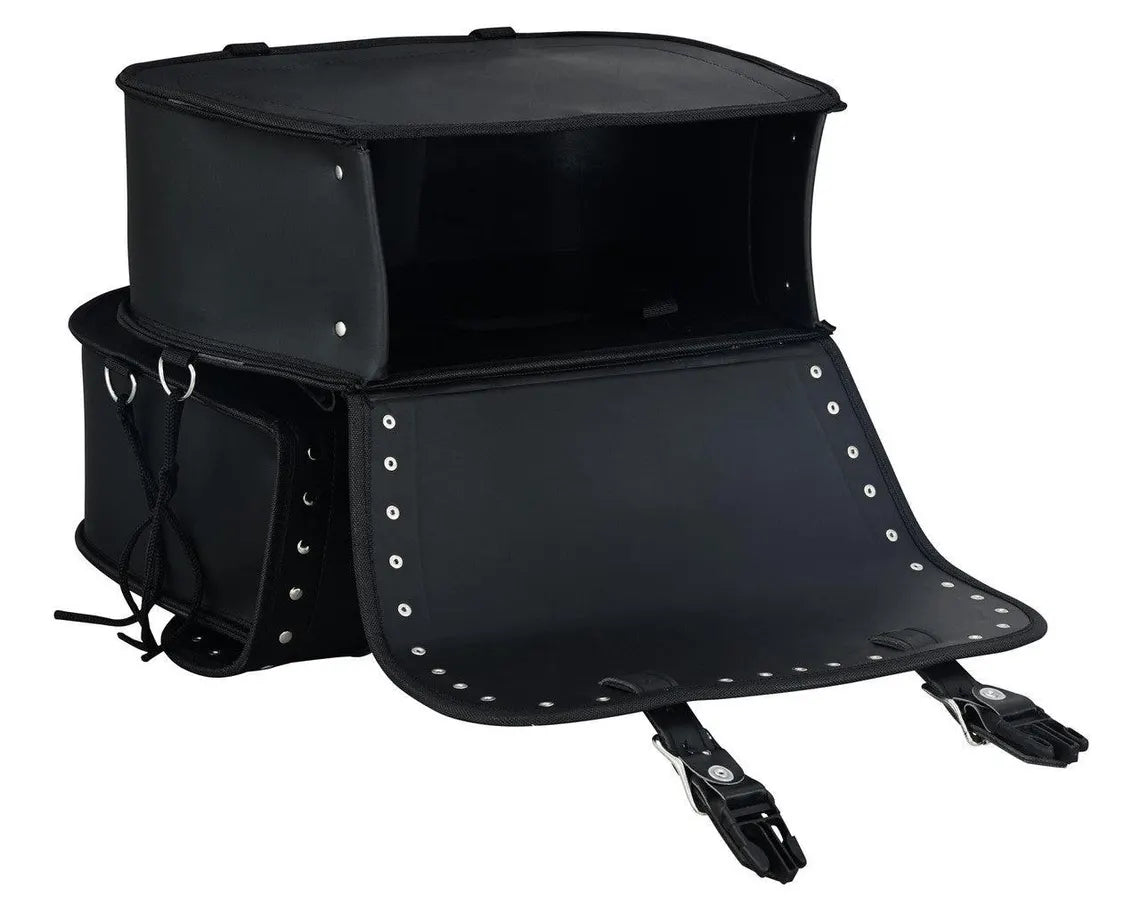 Luxury studded saddle bag with adjustable strap