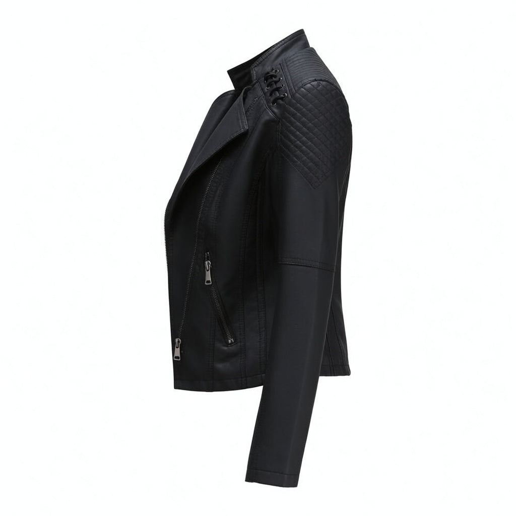 Women's nappa leather jacket – side view